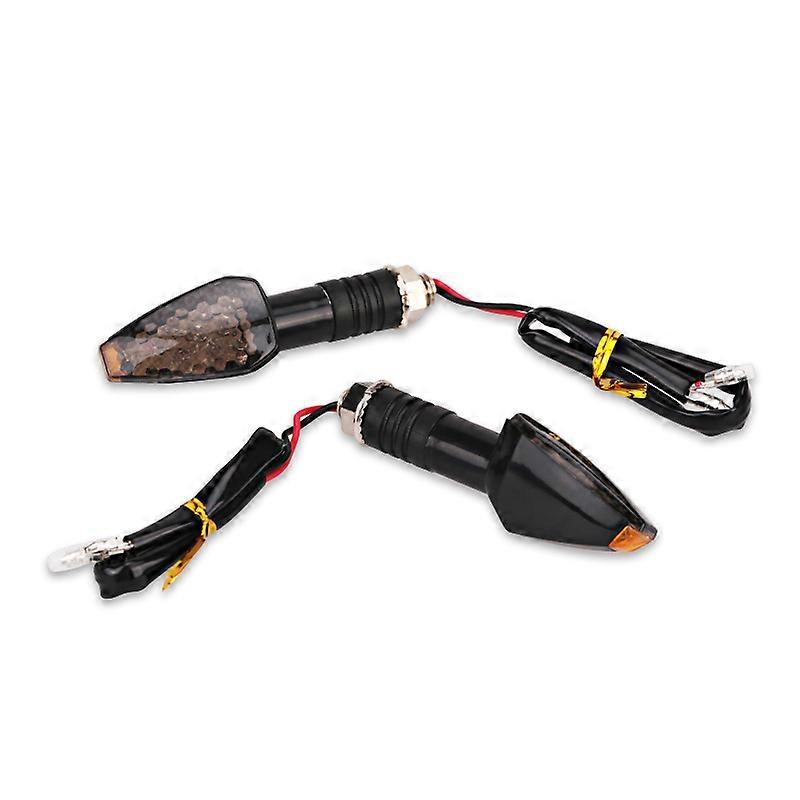 Universal Motorcycle LED Turn Signal Indicators Light Amber Blinker Light 12 LED Motorbike Lamp Super Bright 12VMotor Vehicle Lighting