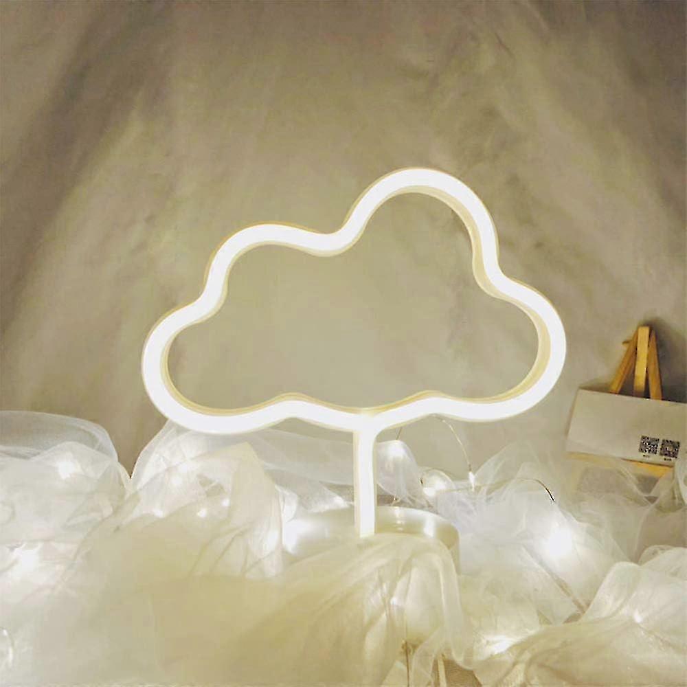 Cute Led Cloud Neon Lights Table Decor For Various Events