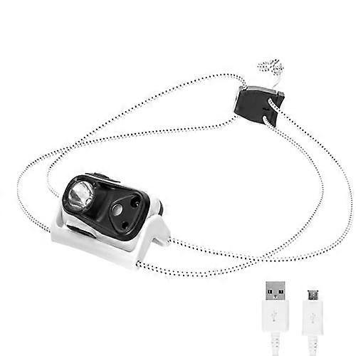 Portable Mini Sensor Head light USB Rechargeable LED Headlamp Super Bright Red Warning Light Waterproof Lantern Illuminator Lamp