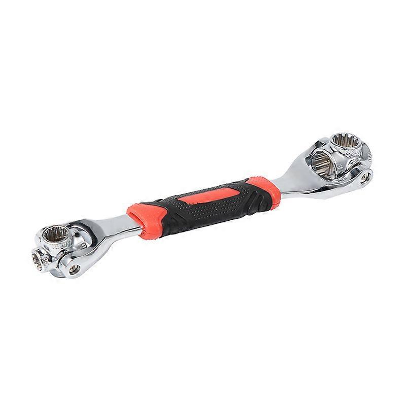 Tiger Wrench 48 in 1 Swivel Head Multi-Tool Socket Wrench Tools Works with 360 Torx Bolts 6 Point Universal Car Furniture Repair (Red)