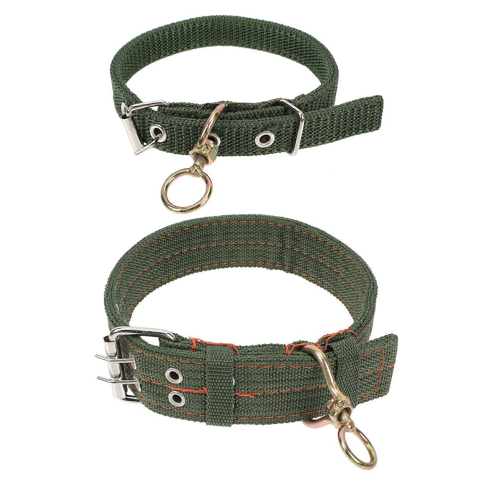 2Pcs Thickened Sheep Collars Canvas Cat Collars Livestock Traction Collars