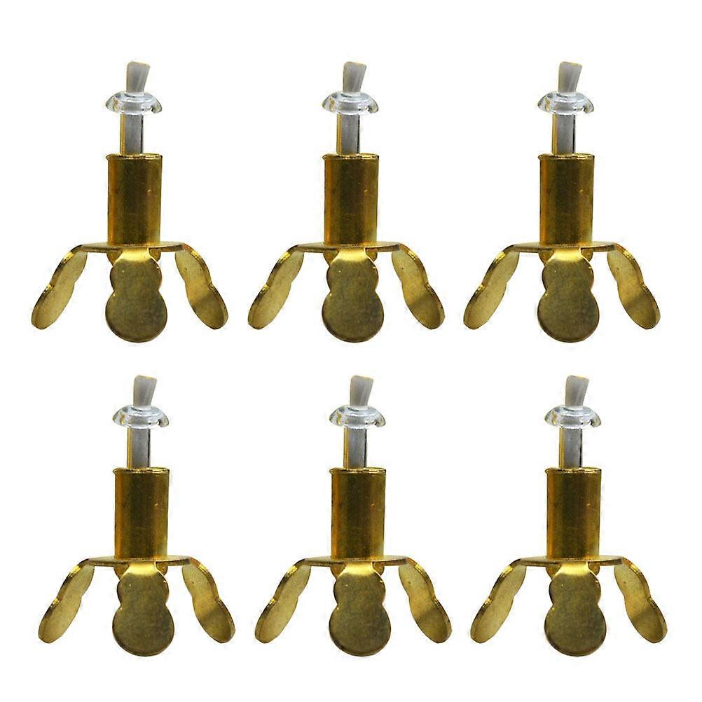 6Pcs Lamp Wick Stand Temple Simple Candlestick Three-legged Wick Holder
