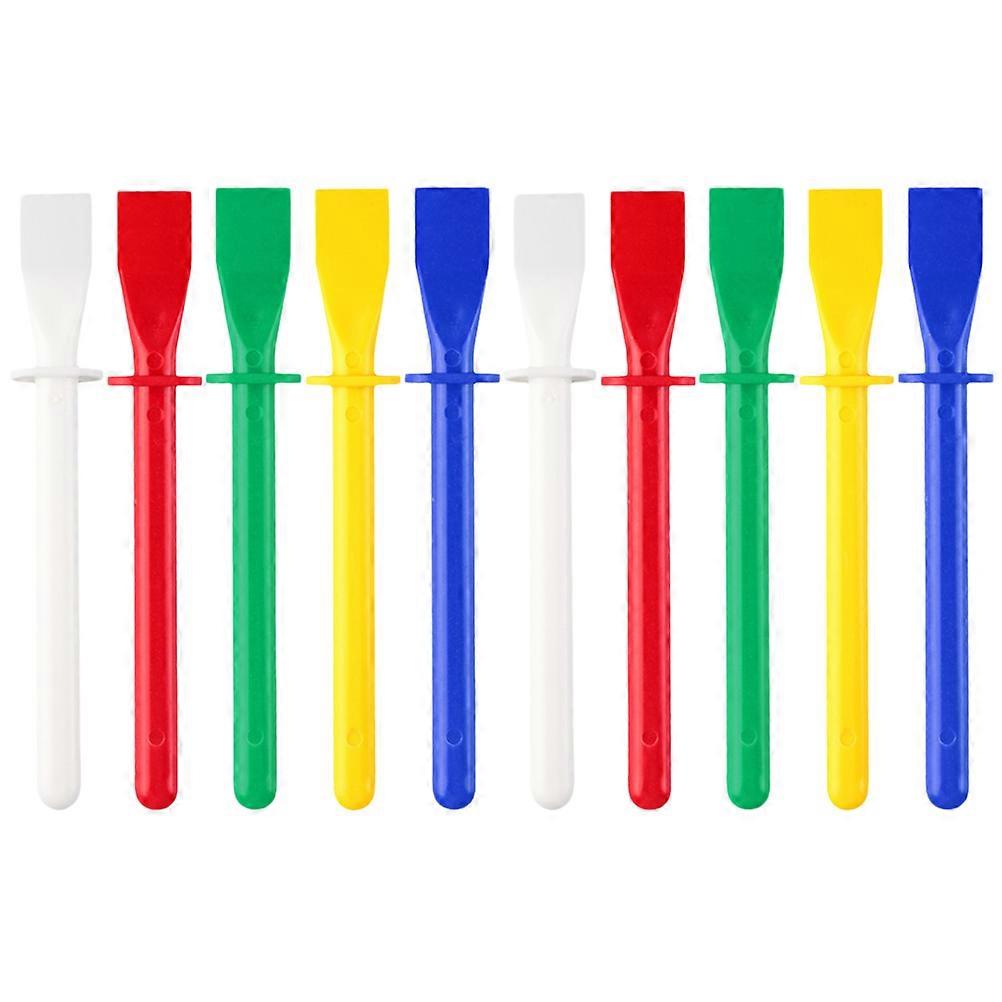 10pcs Glue Spreaders Colored Glue Smears Sticks Glue Spreaders Applicator DIY Art Leather Craft Tool Mixed Color
