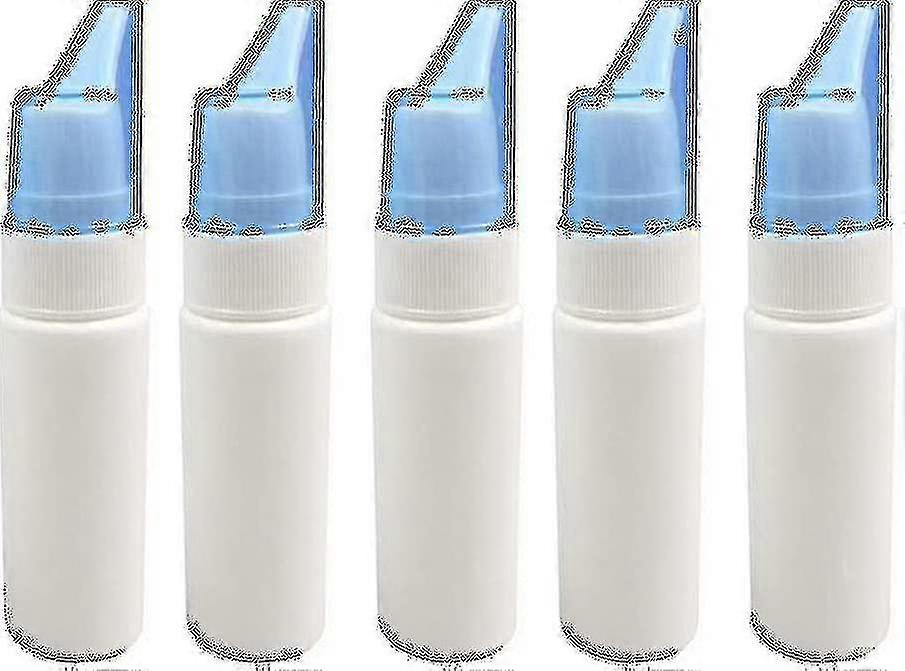 5pcs Nasal Spray Bottles Empty Plastic Nasal Spray Bottles Reusable Container Fine Mist Sprayer (60ml)