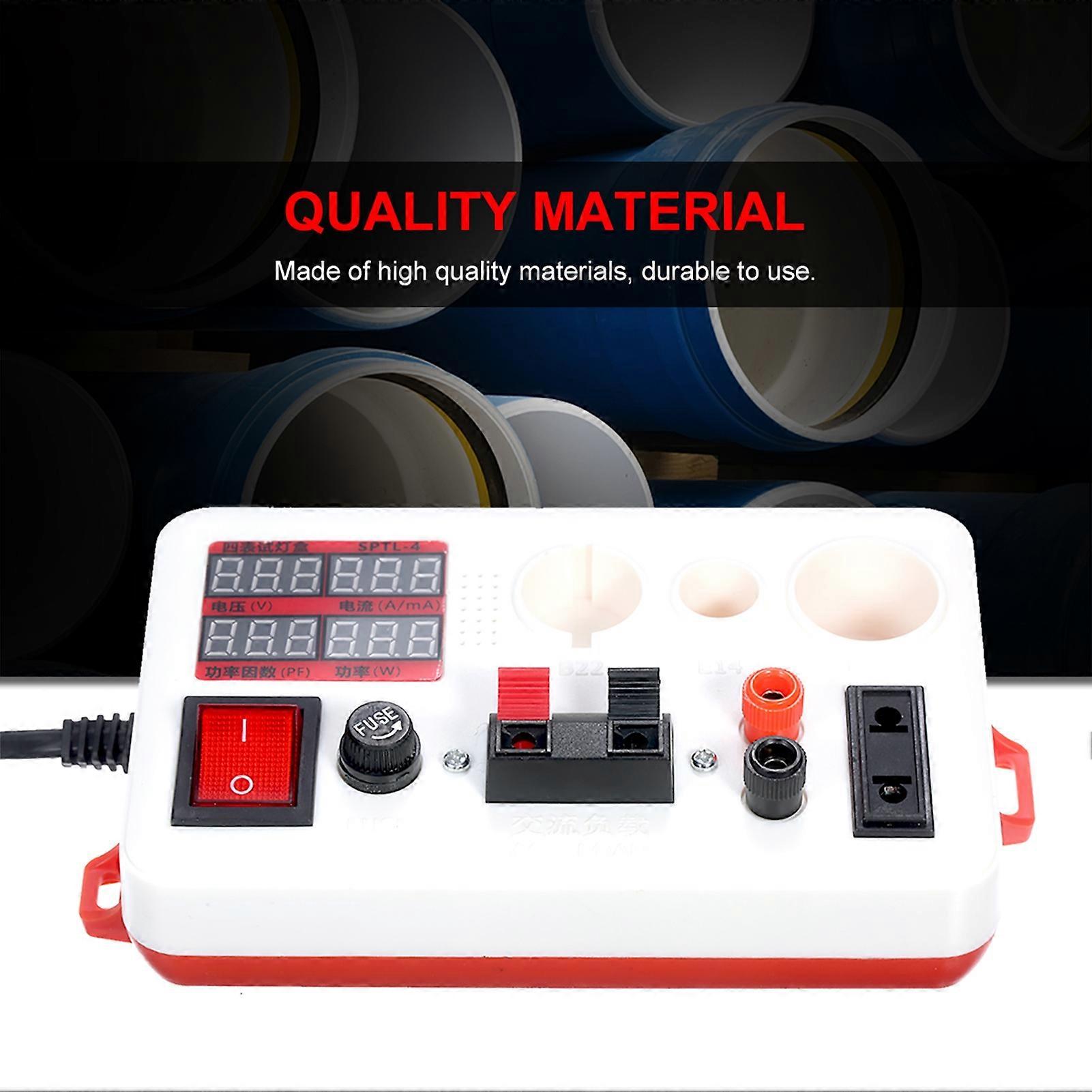 LED Bulb Voltage Tester 4 Parameter Display High Precision Testing Plastic Fast Voltage Power Tester for Industry Mengxi