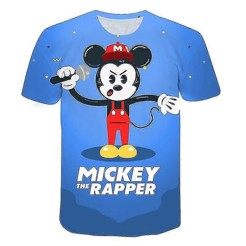 Mickey Mouse Short Sleeve 3d Print T-shirt - 2 High Quality