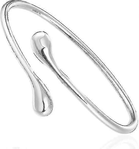 Silver Plated Bracelet Shining Bangle Bracelets (silver)