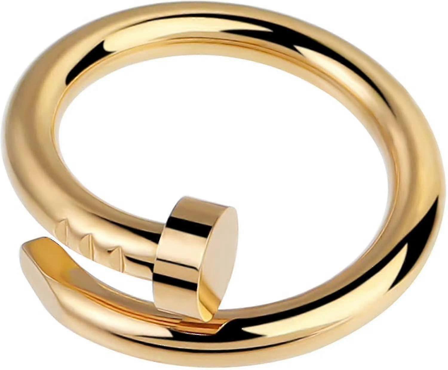 Nail Ring 18k Yellow Gold / White Gold Clou Ring Love Ring For Women Birthday Christmas Gifts