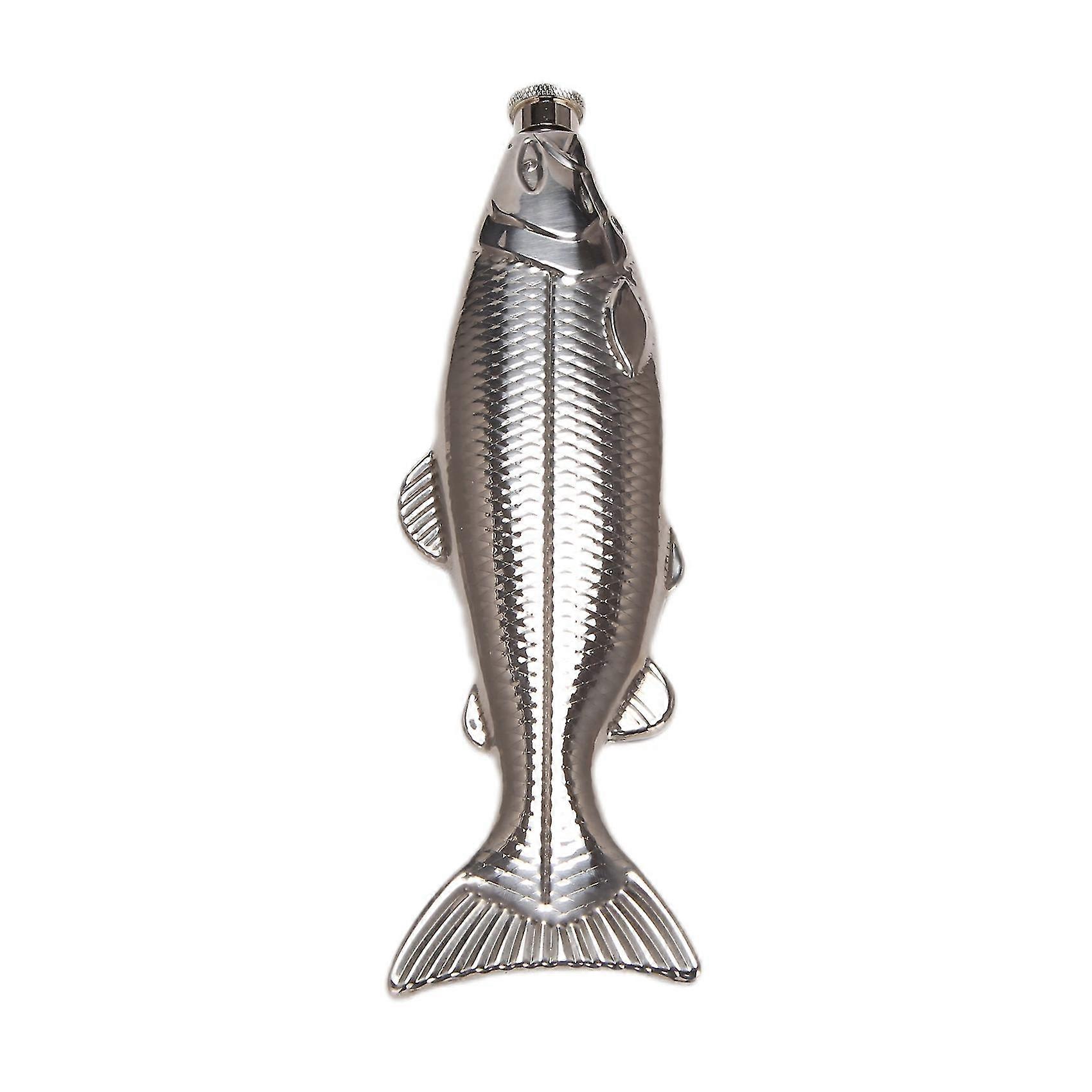 1 Set Fish-shape Hip Flask 5oz Bottle Mini Pocket Flask Stainless Steel Party Drinkware For Outdoor