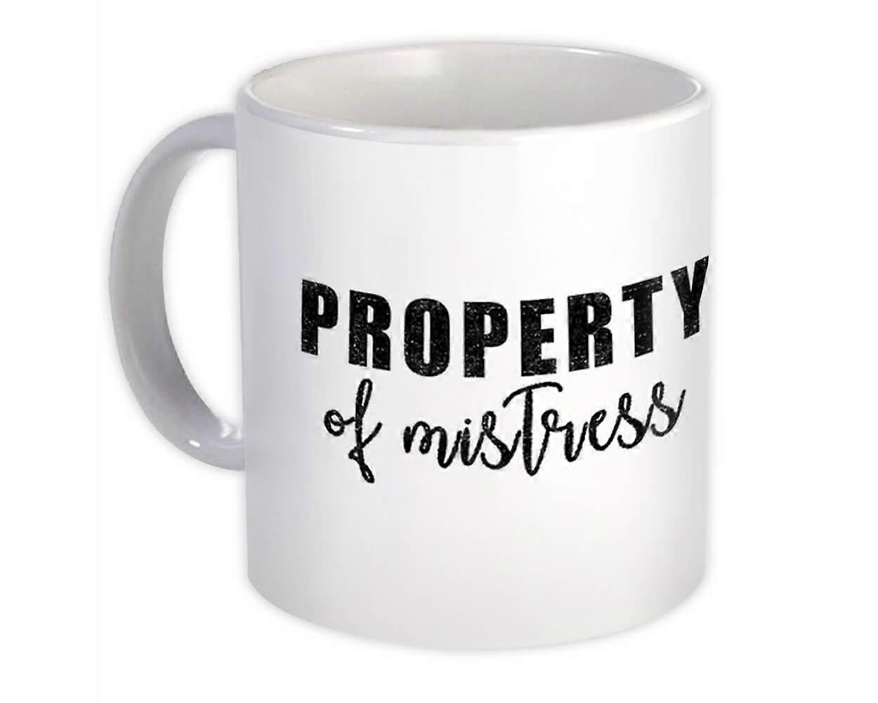 Geschenkbecher: Versautes Fetisch-Eigentum der Herrin