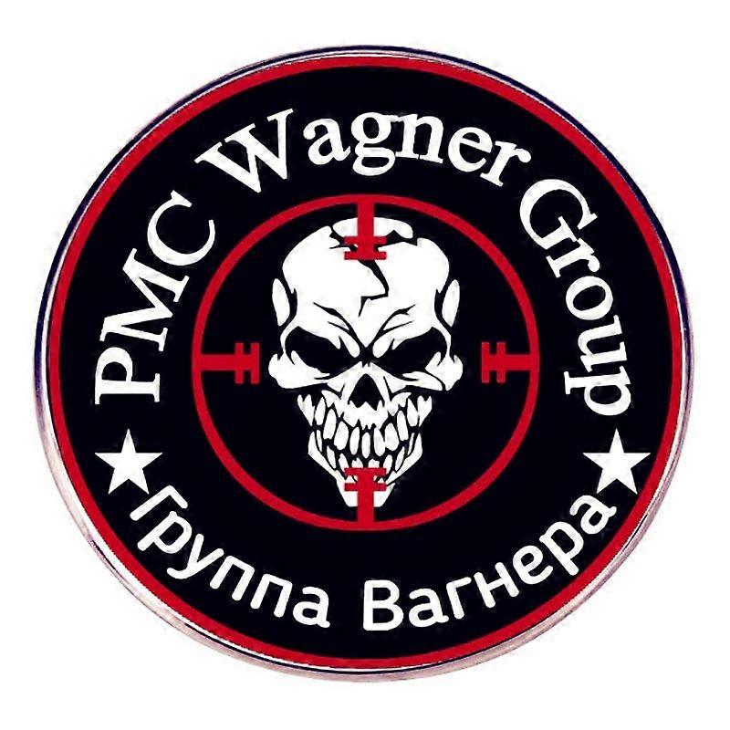 Wagner Group Mercenary Brooch Skull Armored Pin