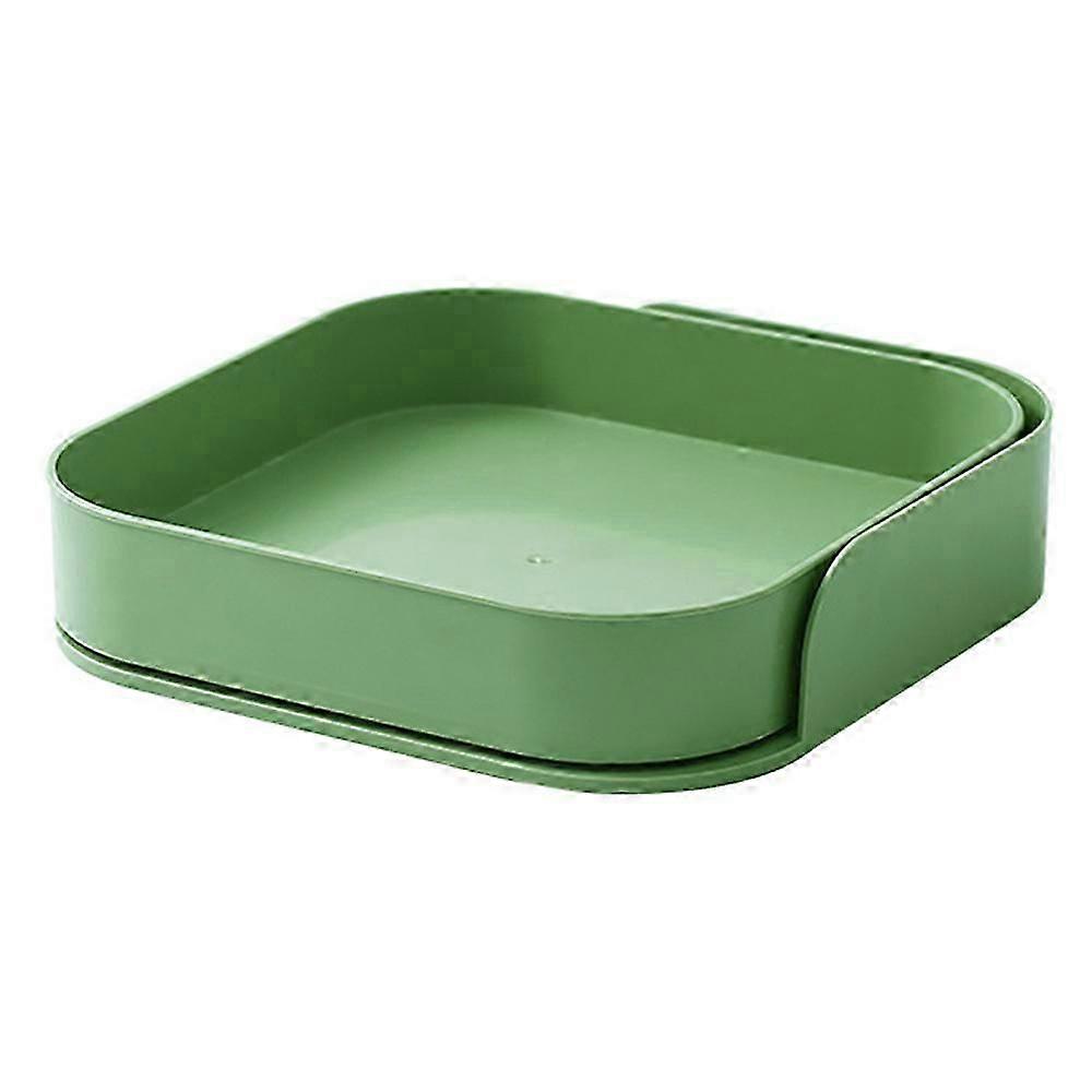 Multifunctional Rotating Kitchen Condiment Storage Refrigerator Beverage Rack Cosmetics Storage (gr