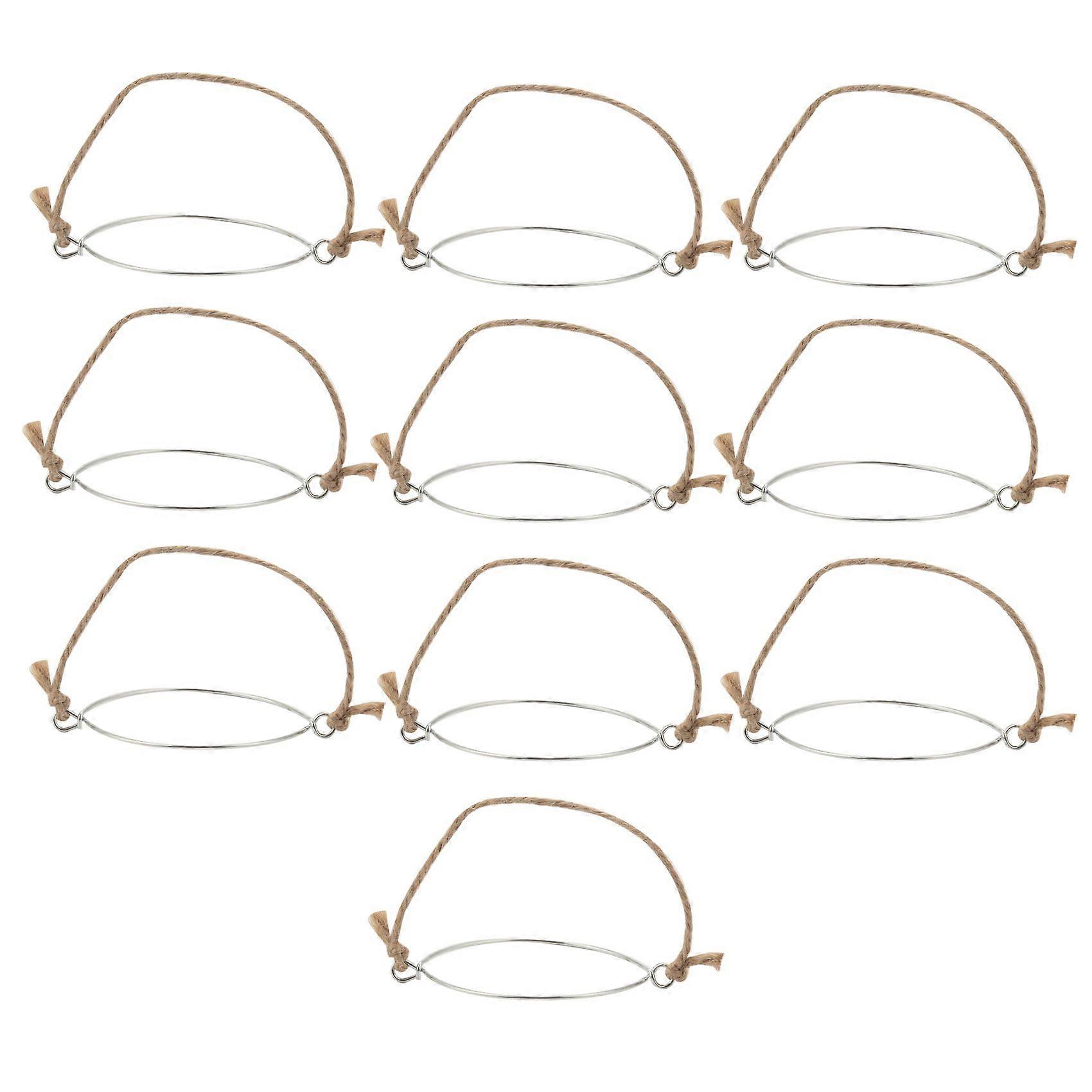 Hangers for Mason Jar,Linen Rope Handles for 70mm Wide Mouth Mason Jars Glass Jars,Mason Jar Hangin