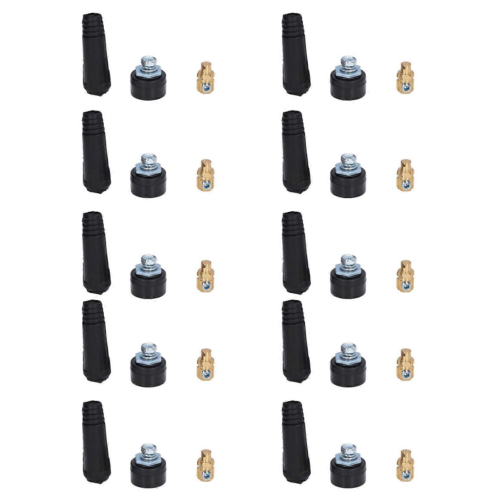 10 Set TIG Welding Cable Panel Connector Plug Socket Quick Fitting Adapter 10-25 EU Style