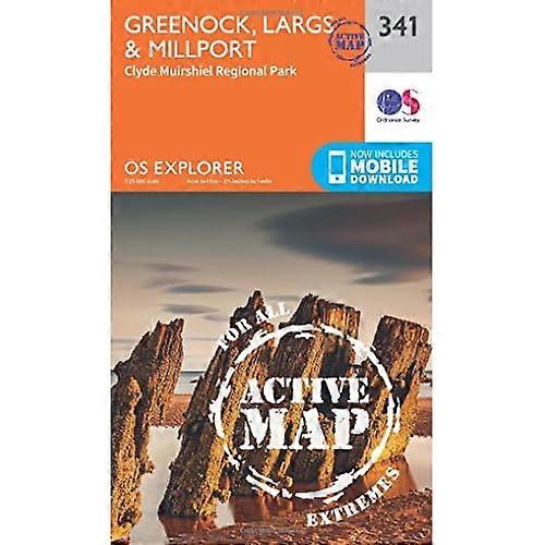 OS Explorer Map Active (341) Greenock, Largs and Millport (OS Explorer Active Map)