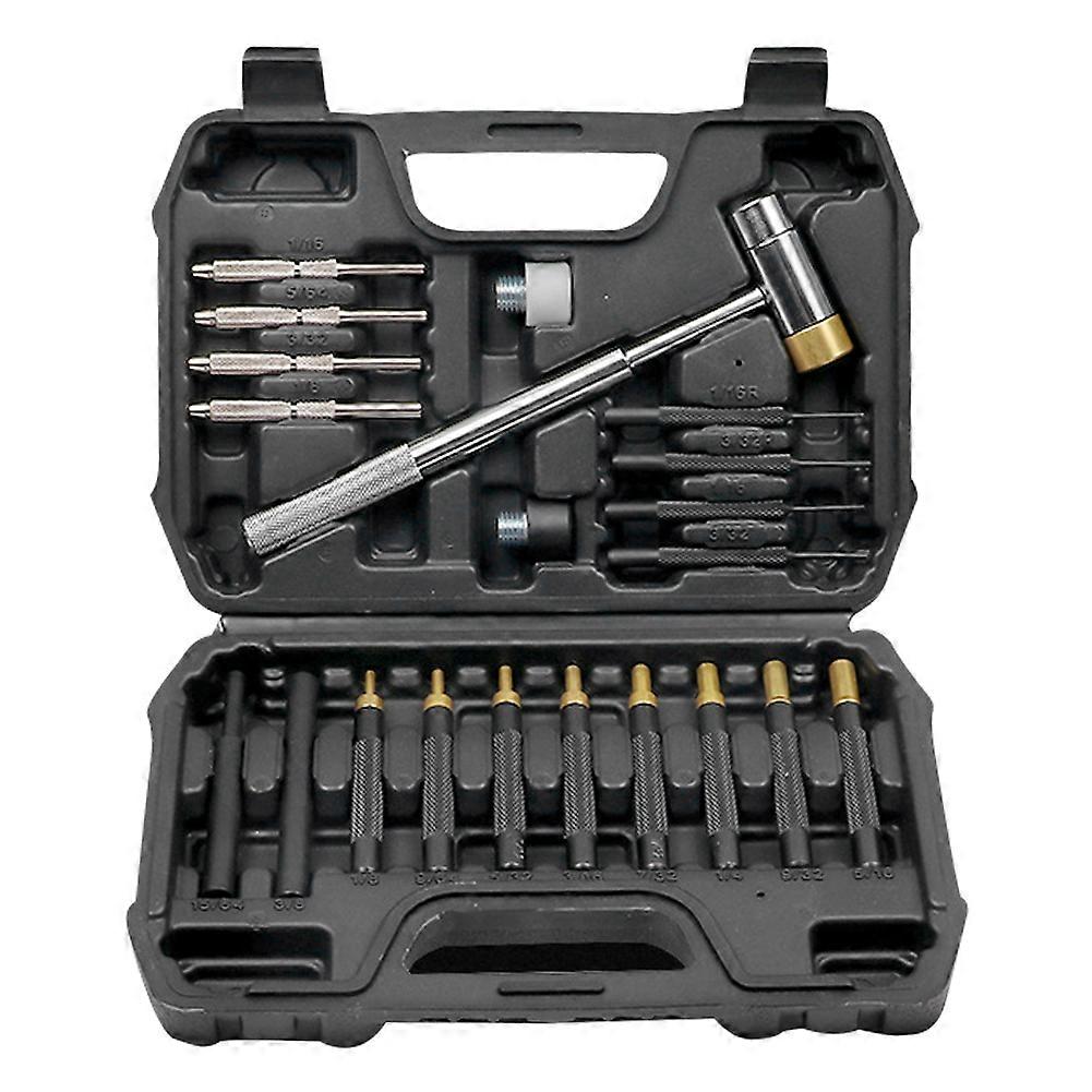 [通拓商品]21PCS Punch Tool Set Double Sided Copper Hammer Punching Set Mechanical Maintenance Tools Chisel Pin Puncher Set