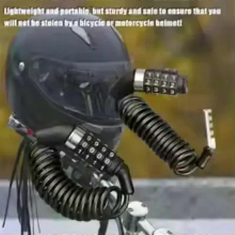 1 PCS Universal Motorcycle Electric Cars Security Helmet Password Wire Lock Mountain Bike Frame Lock Universal Bicycle SafeLocks