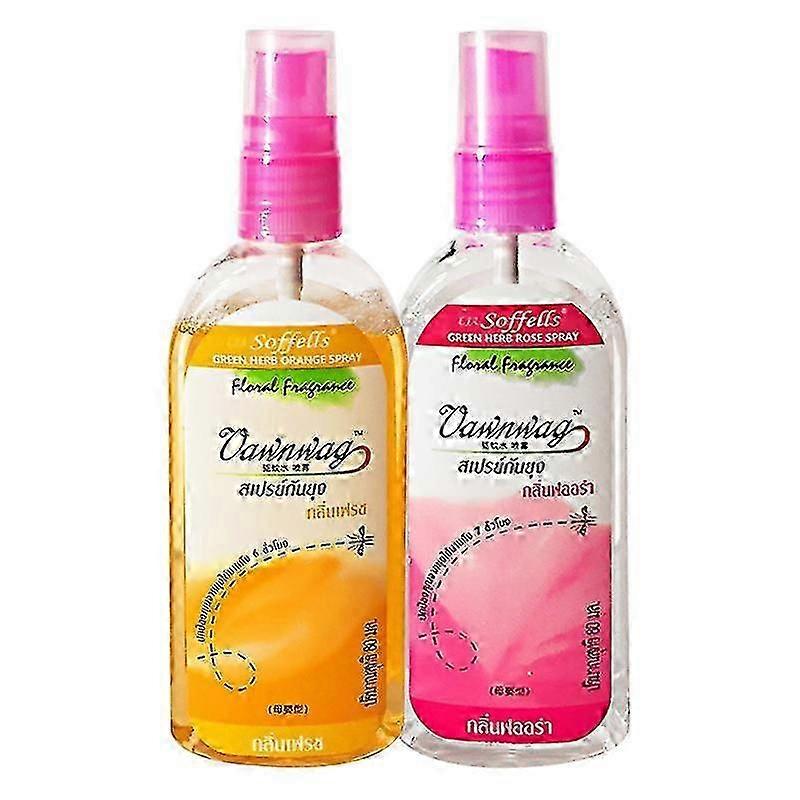 2024 SOFFELLS بعوض سبراي 80 مل بخاخ البعوض الطبيعي (نكهة البرتقال)