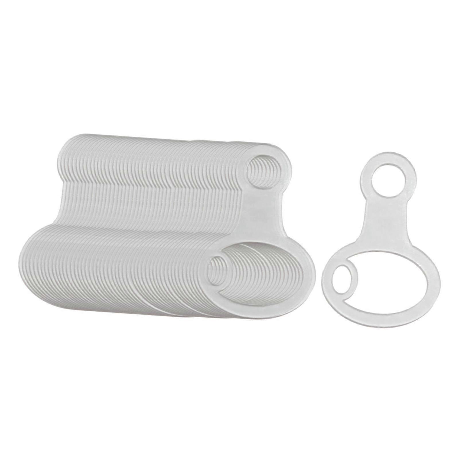 50Pcs Floss Thread Drops Clear Crafts Multipurpose Smooth Clear Floss Bobbins