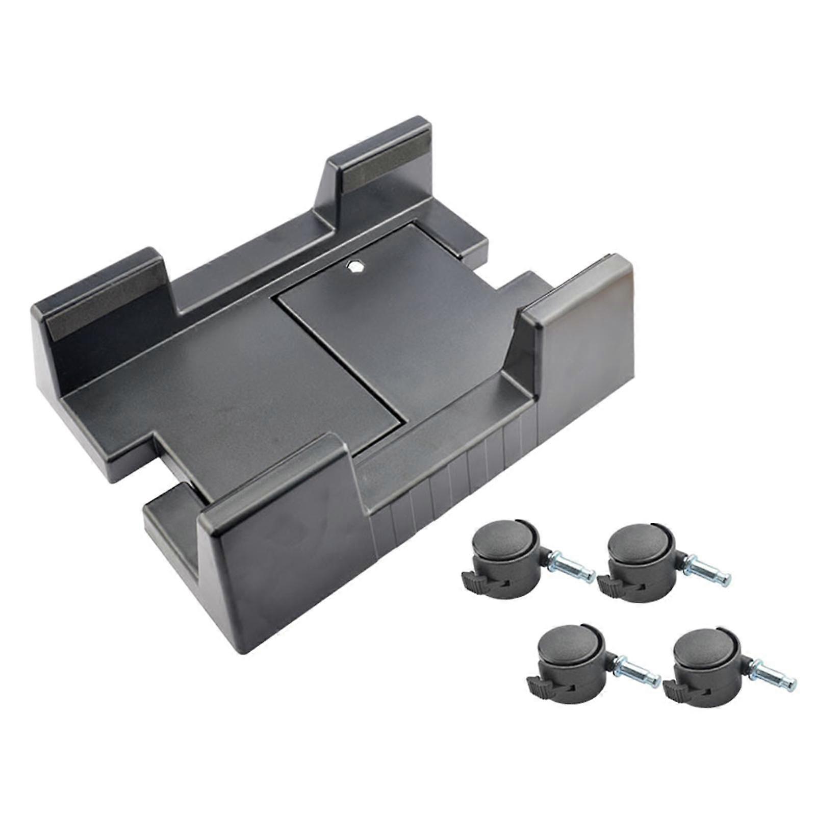 Verstellbarer mobiler CPU-Ständer Robustes Computer-Host-Rack für Schlafzimmer Arbeitszimmer Schwarz