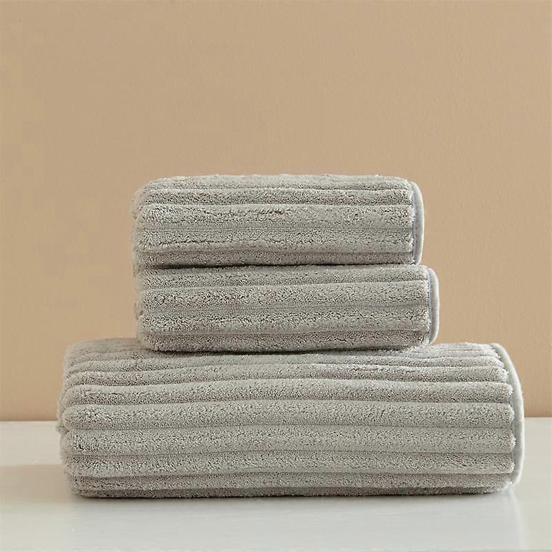 Solid color cotton ripple pattern towel bath towel 35x75/70x140cm 1pc of highly absorbent, light and breathable