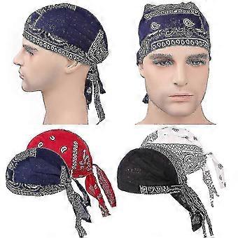 4x Mens Cotton Chemo Cancer Cap Hair Loss Head Scarf Cover Skull Cap Hat
