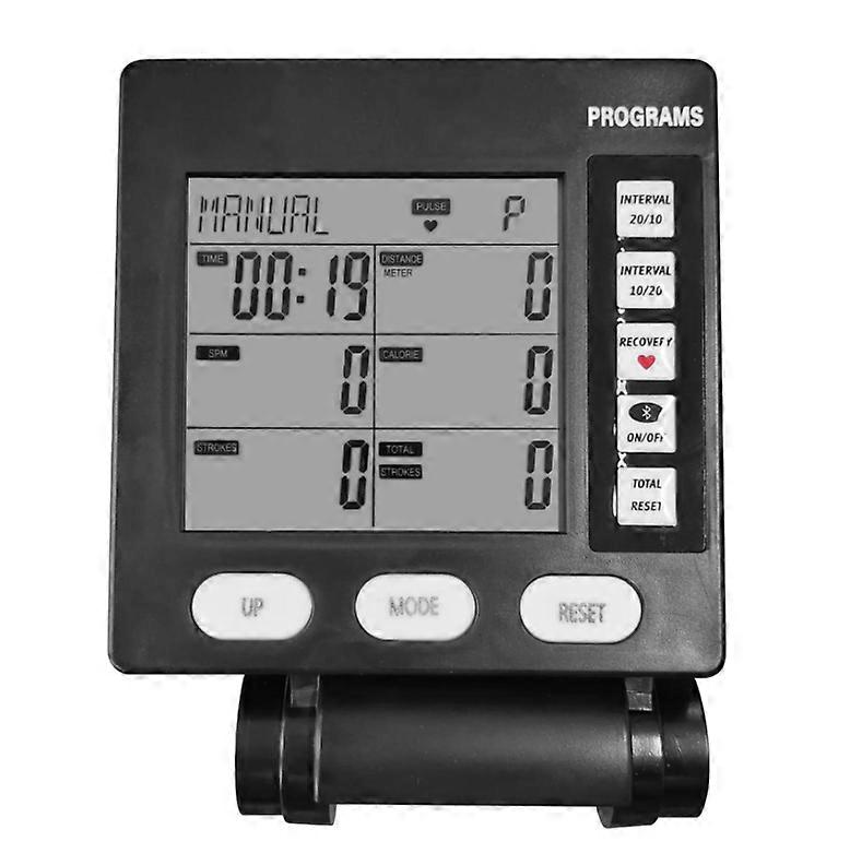 Wind Resistance Rowing Machine Skiing Machine Counter With Backlight Electronic Watch