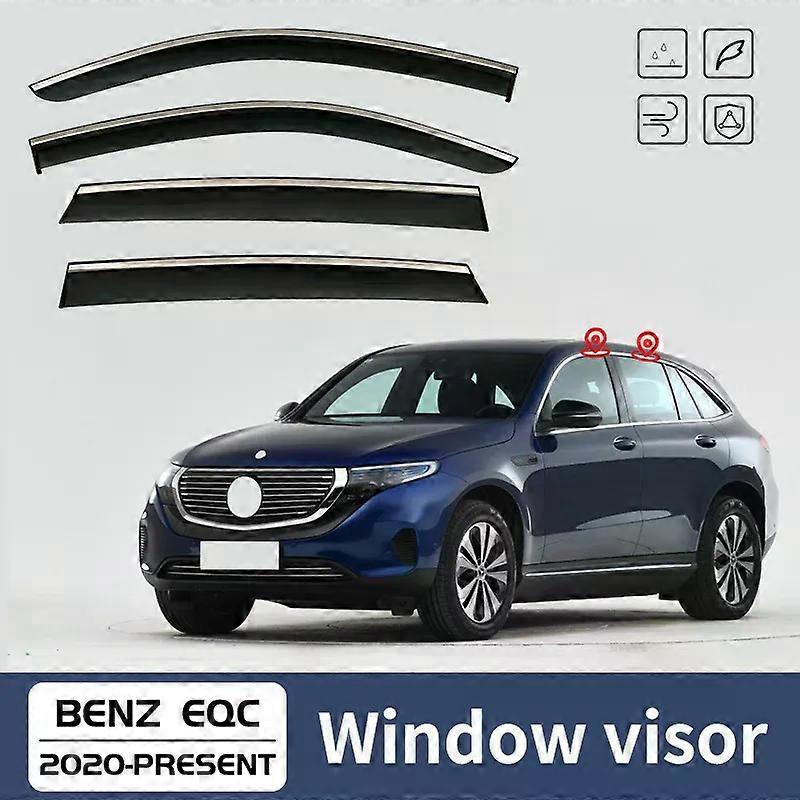 ينطبق على مرسيدس بنز EQC MK1-N293 2020 نافذة قناع تنفيس ظلال التهوية منحرفات الرياح أقنعة واقية المطر ظلال قناع