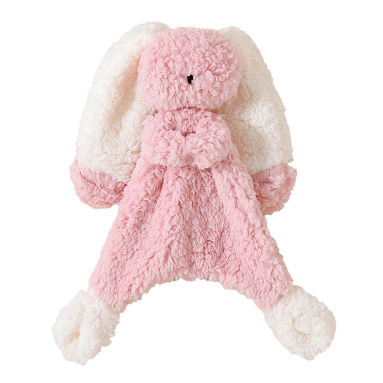 Baby Lamb Velvet Comforting Blanket Toy Soft Chewable Security Towel Soothing Towel Double Color for Infants & Toddlers