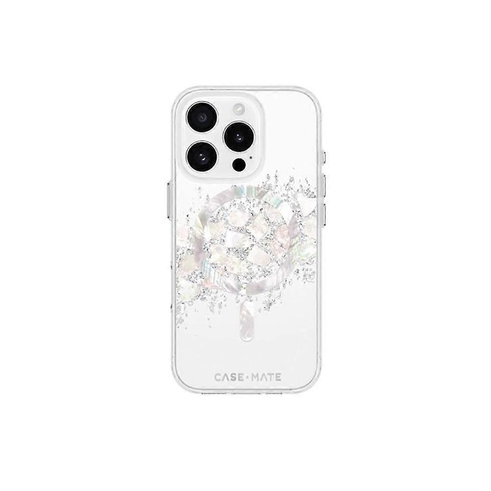 Case for Apple iPhone 16 Pro MagSafe Model Karat “Touch of Pearl' Pearlescent, Grey