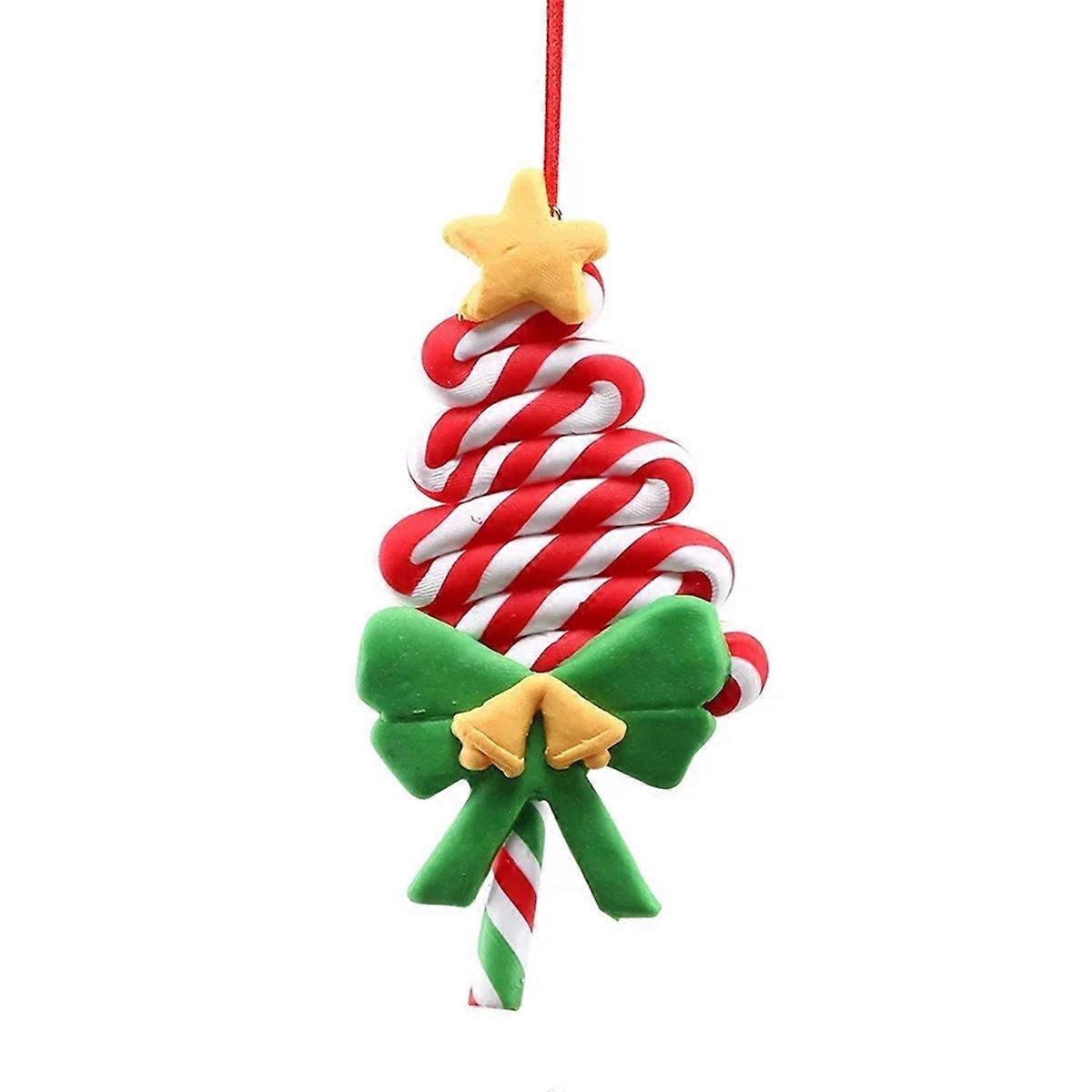 Christmas Tree Decoration Ornament Soft Clay Lollipop A