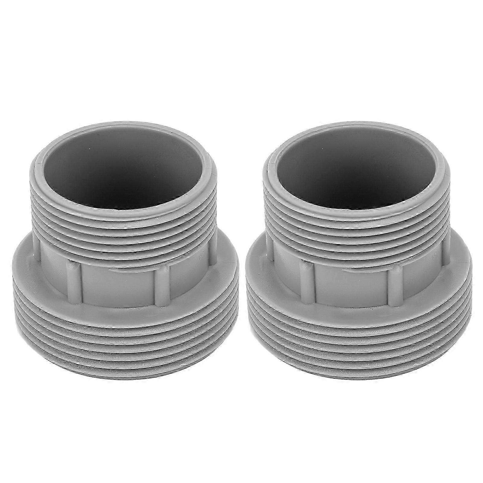 2PCS Universal Plastic Pool Hose Conversion Adapter with Connector Gaskets compatible with Intex 4560 & 58254