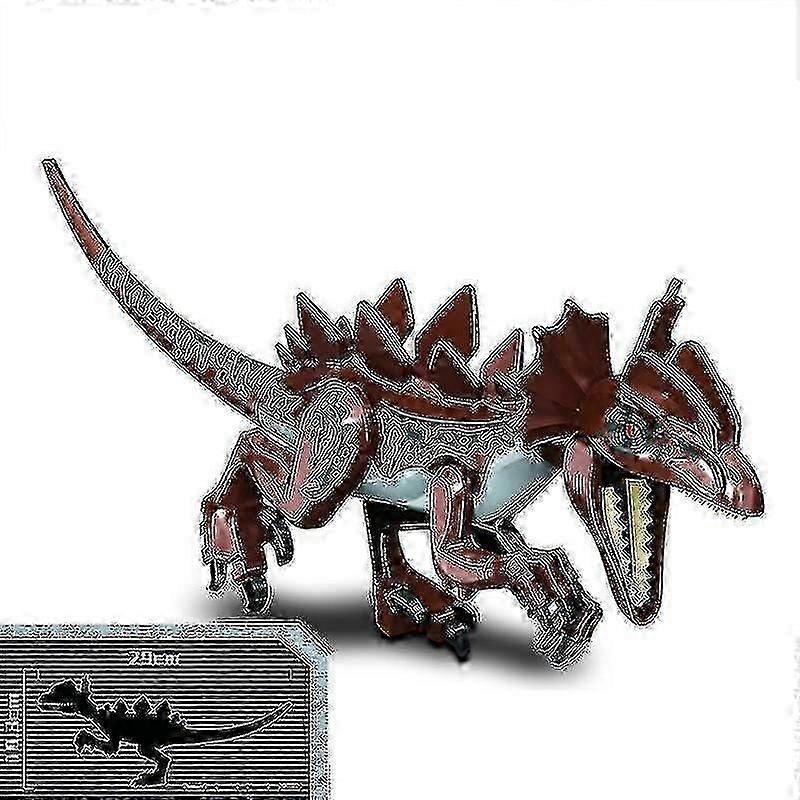 1piece Jurassic Big Size Dinosaur Building Blocks T-rex Quetzalcoatlus Spinosaurus Action Figures Ki