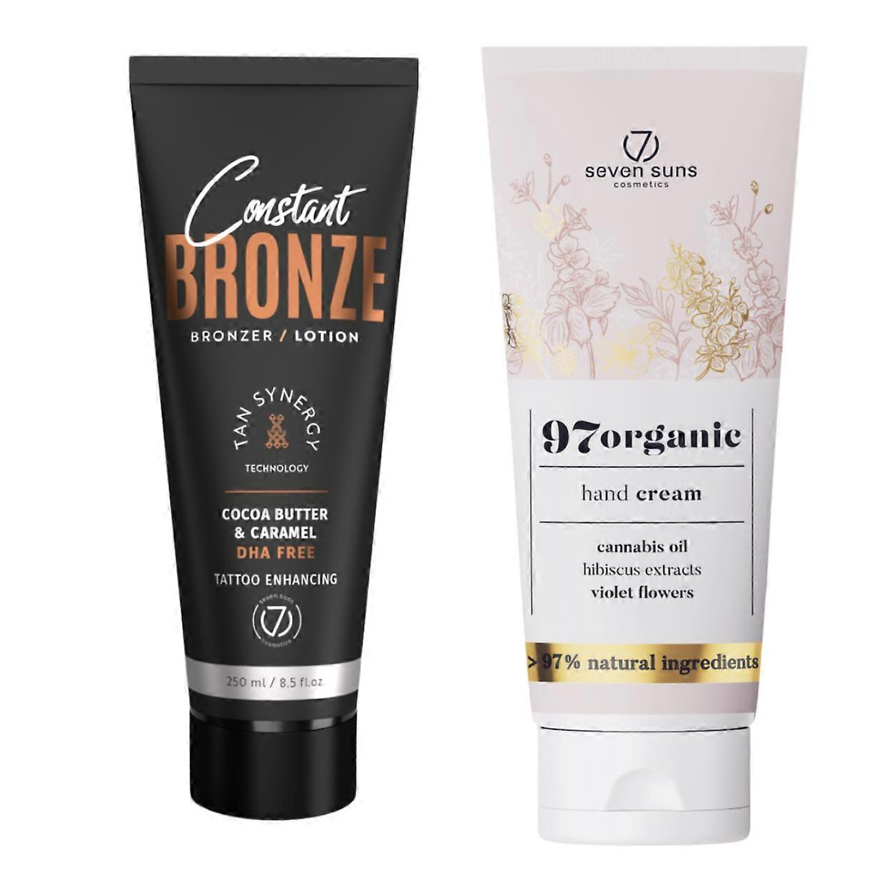7suns Constant Bronze Bronzer Lotion 250ml + Handcrème 75ml Gratis