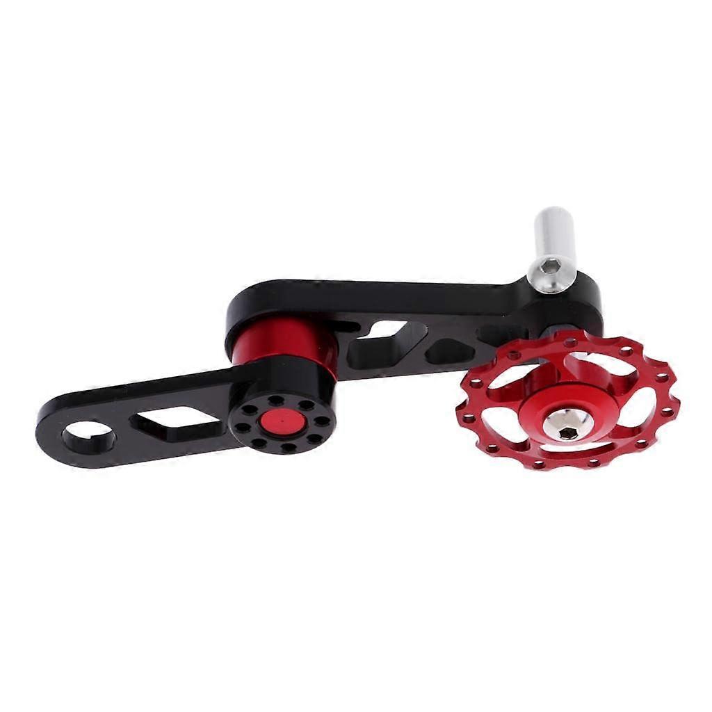 CNC Aluminum Alloy Single Chain Tensioner - Weight and Easy to Install - Converting for Multi Bikes to Single - Oval Chainring Derailleur Guide Wheel
