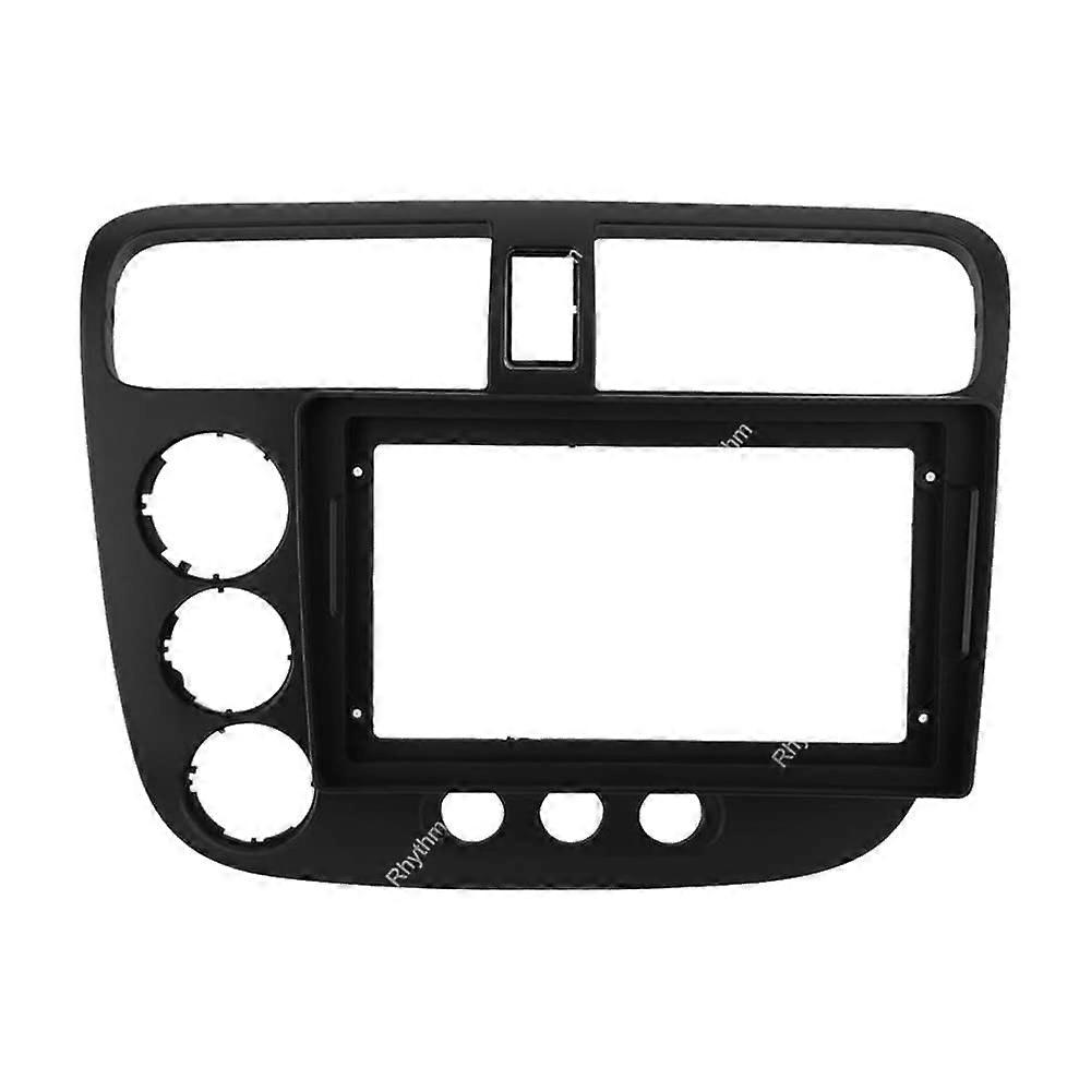 9'' Car Radio Stereo Dash Frame Bezel Panel Mount Kit for Honda Civic 2001-2005, Compatible with OEM Specifications