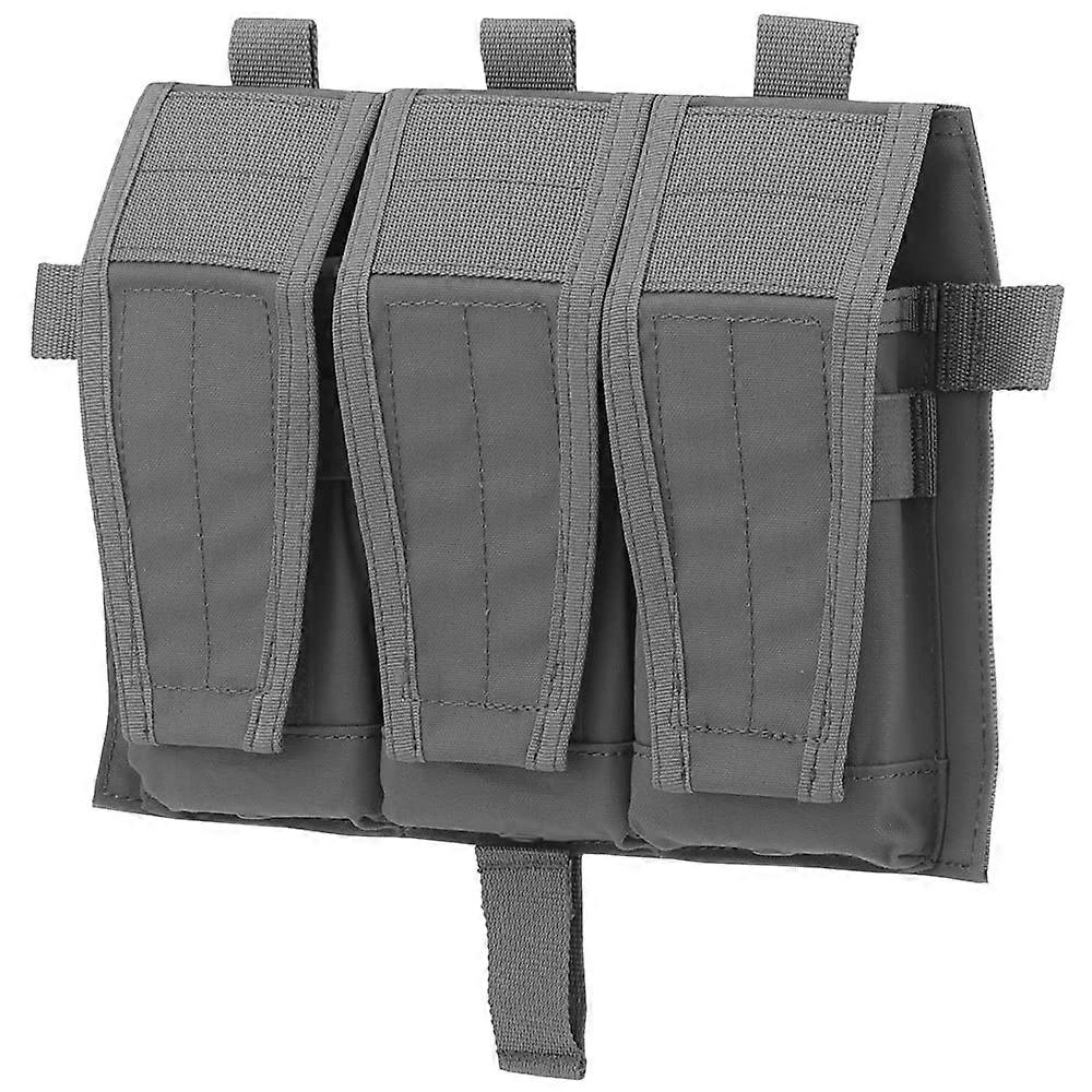 Triple 5.56mm Magazine Pouch Storage Bag with Hook and Loop Panel MOLLE Mag Pouch, Mag Carrier Holder Pocket Flap Pouch