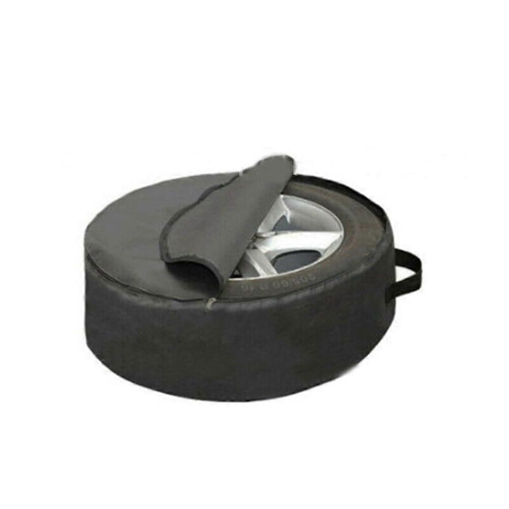 Tyre Covers Car Replacement Tyre Protective Cover with Carry Handle Black