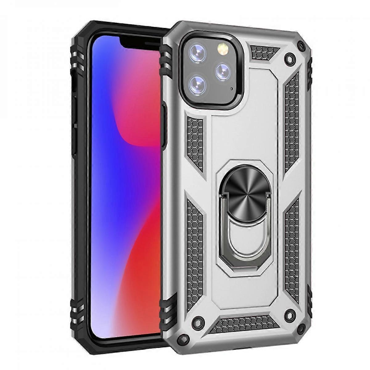 Apple iphone12mini iin TPU + PC Vega Silikon Gri Telefon Klf