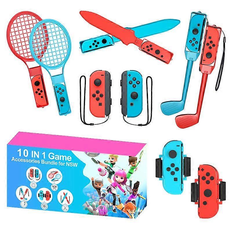 子供向けゲームアクセサリーセット SwitchSports for Switch 10-in-1体性感覚スポーツセット、任天堂(1個)