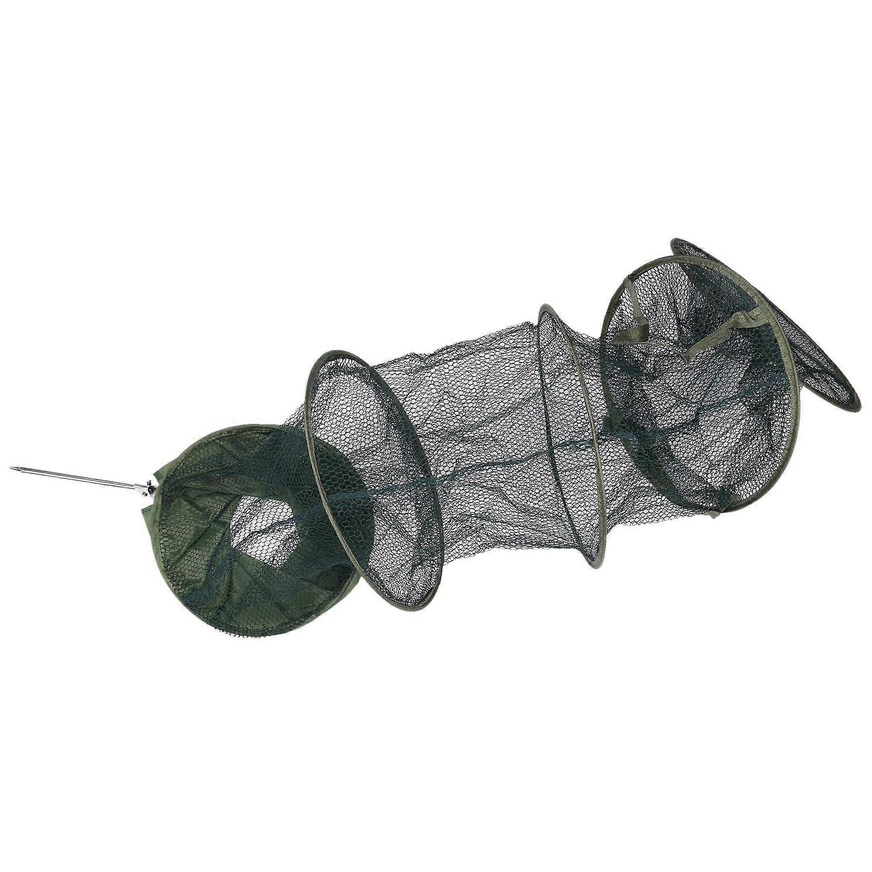 5Layer Foldable Fishing Basket Dipped in Net Fishing Cage to Keep Fish Alive in the Water Fishing Accessories Big Hole