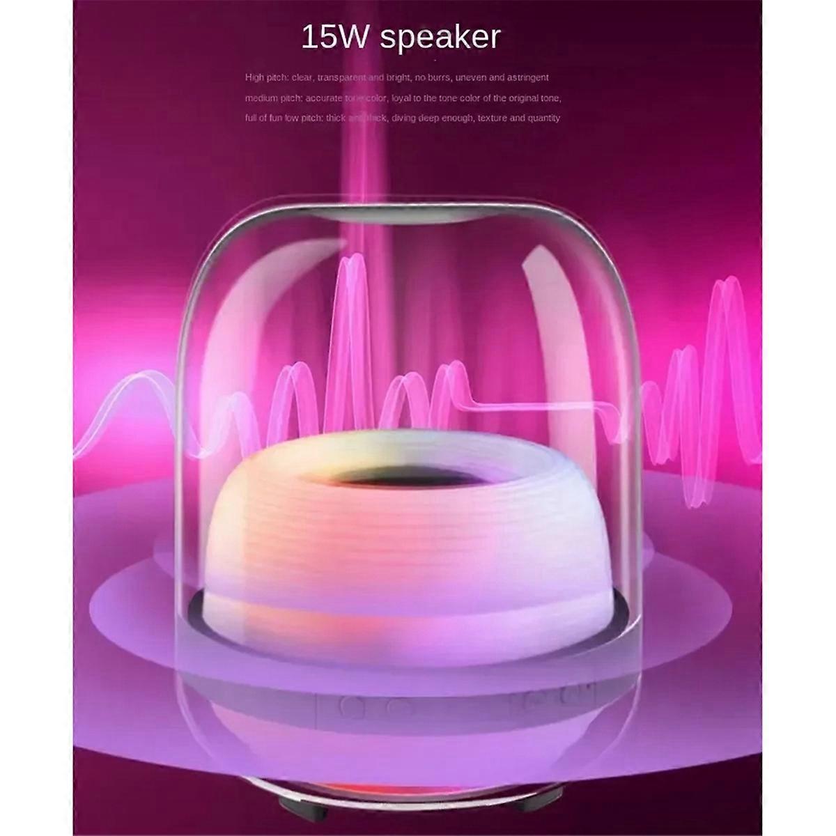 Wireless Bluetooth Speaker FourthGeneration 360Degree LED Subwoofer HIFI Sound Quality Desktop ,A