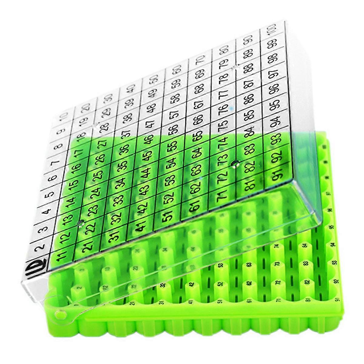 Tube Box Frozen Storage Tube Box Sample Frozen Box 1 Piece Green