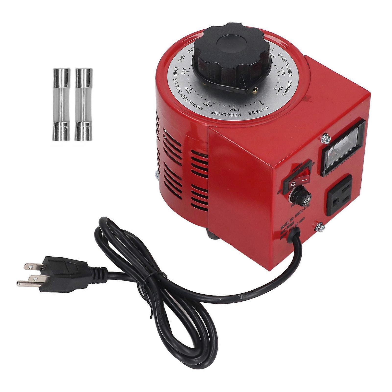 Voltage Regulator 500W Multiple Protection Variable Voltage Transformer Controller Input AC0‑ Output
