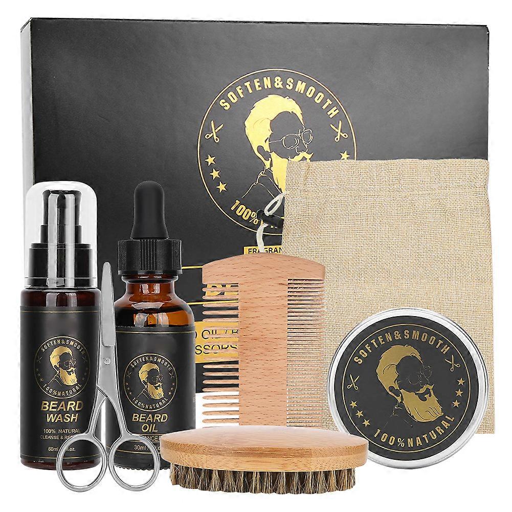 ZPM 30ml Beard Oil 60ml Beard Cleaning Liquid 60g Beard Cream Beard Care Set