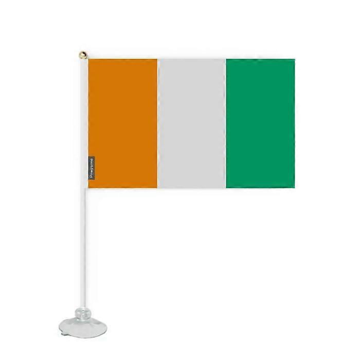 Flag - Côte d'Ivoire - Mini Suction Cup Flag - 20 x 30 cm - Polyester - Double-Sided Print