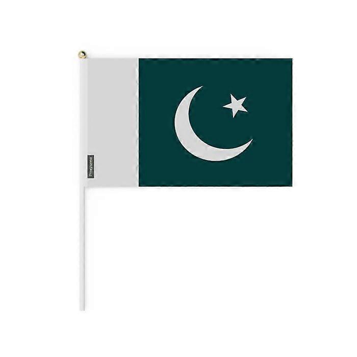 Miniature Flag - Multicolored - Pakistan - 30 x 45 cm - Pack of 100 pieces - Durable Polyester