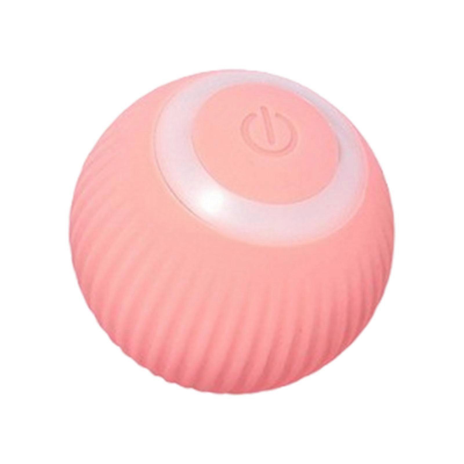 Rechargeable Interactively Cats Toy Ball with Smarted Obstacle Avoidance for Busy Cats Owners Sakura Powder