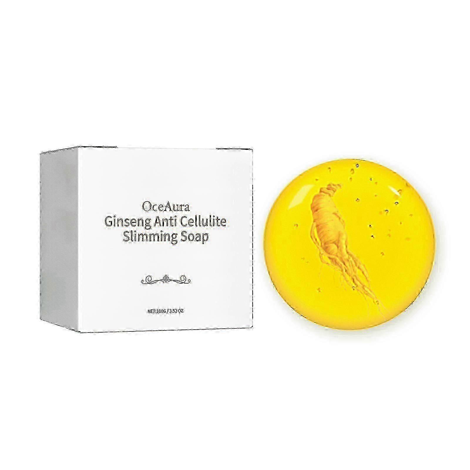 Ginseng Anti Cellulite Slimming Soap, Body Bath Cleansing, Moisturizing, Firming And Toning Body Soap