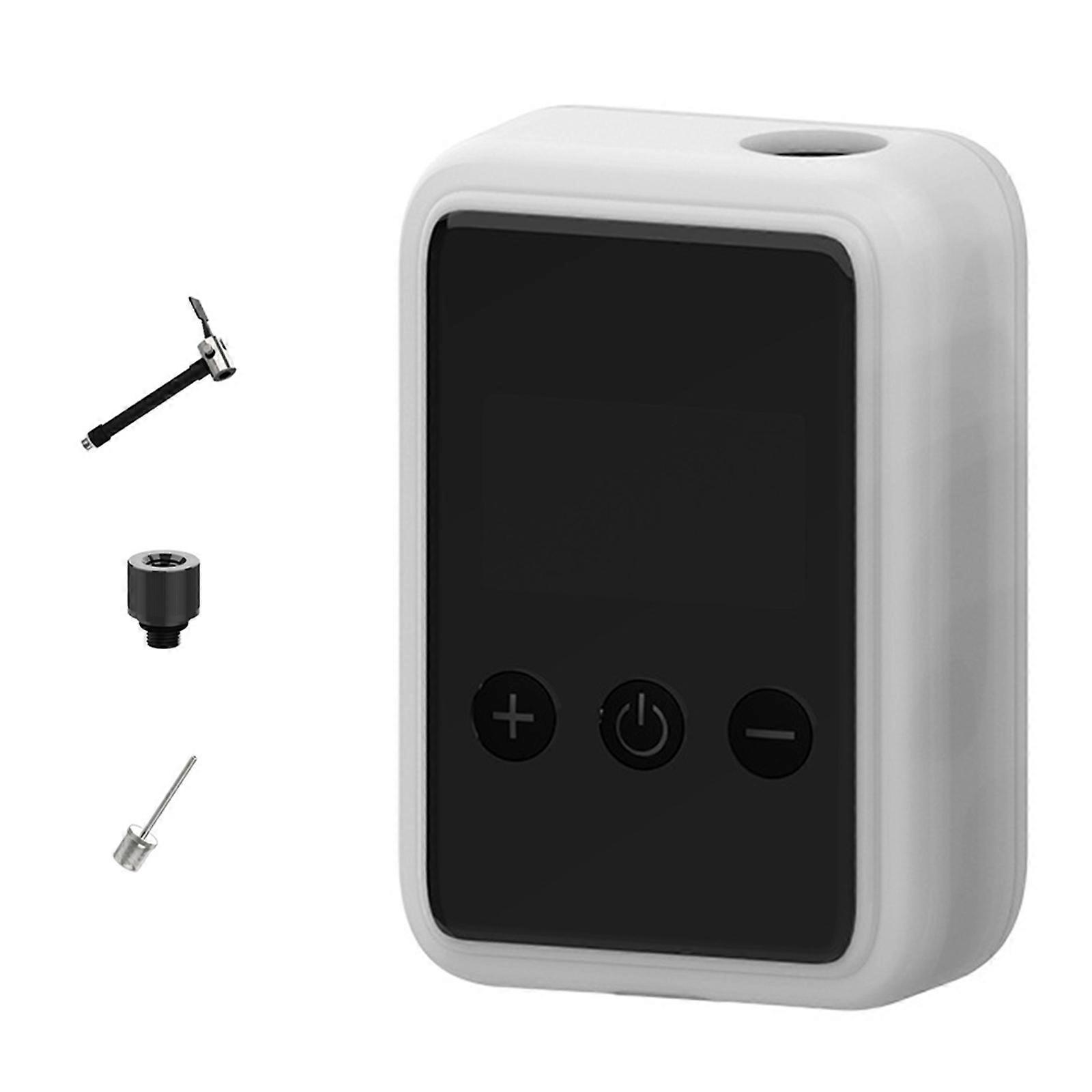 Tire Inflator Portable 150PSI Cordless Electric Bicycles Pump Bikes Tire Inflator Rechargeable Compressor Tire Inflator White